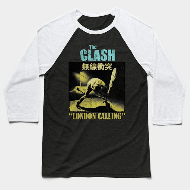 The Clash - Golden Vintage Baseball T-Shirt by kilshamy